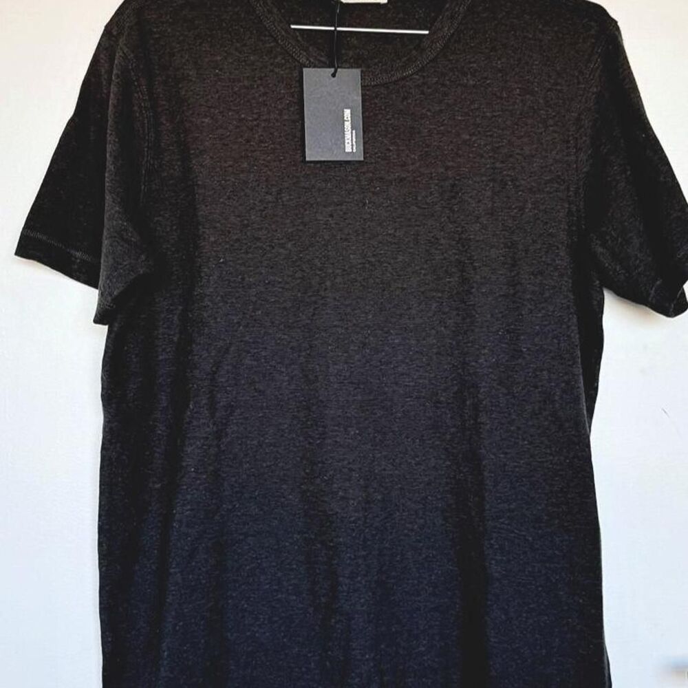 Buck-mason Men's Black and Grey T-shirt